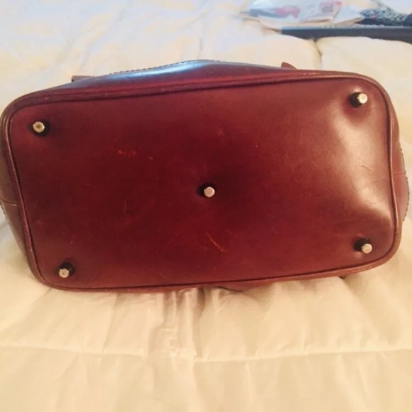 Burberry Check/Brown Leather Saddle Bag - Picture 7 of 12